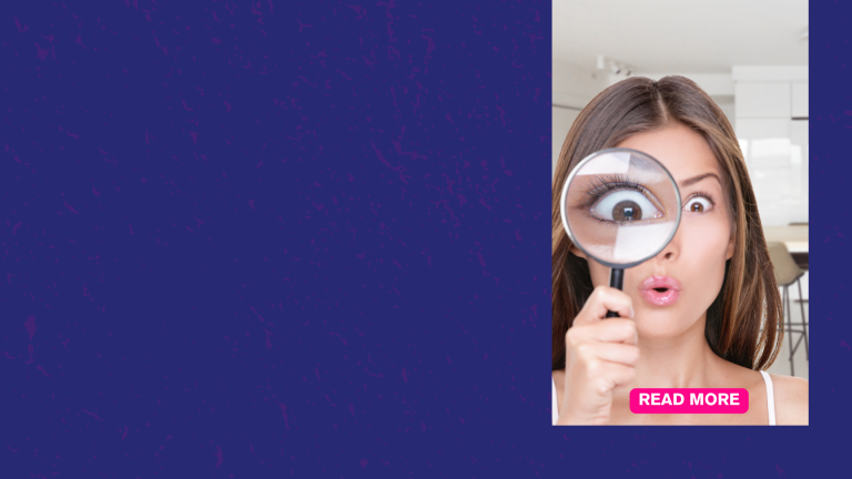 person eyes covered while inspecting a house